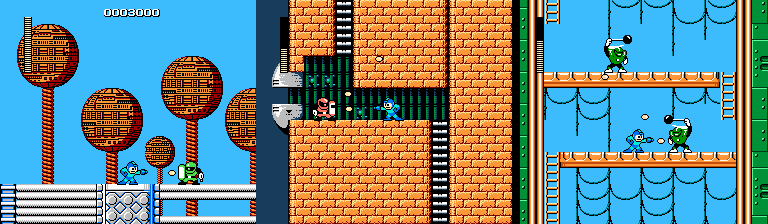 Joes in Mega Man 1, 2, and 3